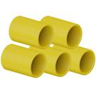 Kit 5 Luva Pressão Emenda Para Eletrodutos TFlex PVC Amarelo Instalações Elétricas 1/2" 20mm Tigre