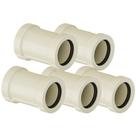 Kit 5 Luva Soldável CPVC Correr Aquatherm Condução Canos Tubo Água Quente Predial De 3/4" 22mm Tigre