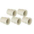 Kit 5 Luva Transição Soldável CPVC Bege Aquatherm Canos Tubo Água Quente Predial De 3/4" 22mm Tigre