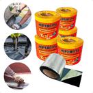 Kit 5 Manta Asfáltica FitaTelhado Autoadesiva 10 cm X 10m