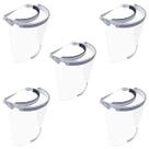 Kit 5 Máscara Protetor Facial Transparente Confortável