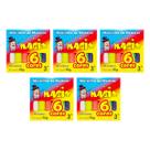 Kit 5 Massinha De Modelar 6 Cores Magix 90g Multicolor