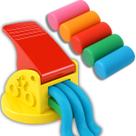 Kit 5 Massinhas De Modelar Acrilex E Modelador Educativo Escolar
