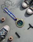 Kit 5 Medalhas Para Skate Campeão 6cm Com Cordão Premium