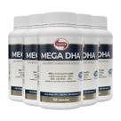 Kit 5 Mega DHA 1500mg Vitafor 120 Cápsulas