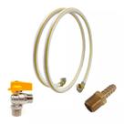 Kit 5 Metros Tubo Pex Uv Branco 2 Cotovelo Registro Bico