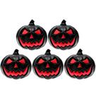 Kit 5 Mini Abóbora 3D Preta Decoração de Halloween e Dia das Bruxas Atacado Festa Kit 5 Mini Abóbora 3D Preta Decoração de Halloween e Dia das Bruxas Atacado Festa