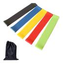 Kit 5 Mini Bands Faixa Elástica Exercício Funcional Pilates