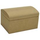 Kit 5 Mini Baú Com Dobradiça Abaulado Multiuso11x7,5x6,5 Mdf 6mm Madeira