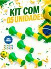 Kit 5 Mini Corneta Copa Mundo Brasil Vuvuzela Torcida Festa -