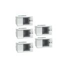 Kit 5 Mód Informática Rj45 Branco Fosco Lunare Up Schneider