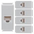 Kit 5 Módulo Aria Rede De Dados Rj45 Cat6 Tramontina
