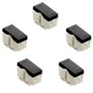 Kit 5 Modulo Interruptor Intermediario 10A Preto Tramontina