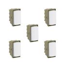 Kit 5 Modulo Interruptor Paralelo Branco Zeffia Pial 680151