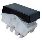 Kit 5 modulo interruptor simples 10a 250v preto pezzi linha 50000