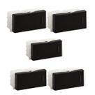 Kit 5 Modulo Interruptor Simples 10A 250V Preto - Tramontina