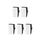 Kit 5 Módulos Interruptor Paralelo Branco Borne Pial Plus+