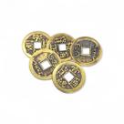 Kit 5 Moedas Feng Shui Prosperidade Total Amuleto da Sorte