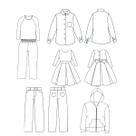 Kit 5 moldes de costura infantil by Marlene Mukai
