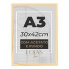 Kit 5 Molduras A3 30x42cm Acetato Quadro Diploma Foto Poster - Pinus
