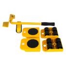 Kit 5 Movedor Rodinhas Transportador Para Muança Móveis Pesados Move Fácil Movedor Geladeira Fogão Sofa