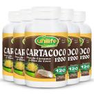 Kit 5 Óleo de Cártamo e Coco Cartacoco 1200mg Unilife 120 cápsulas