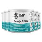 Kit 5 Ômega 3 DHA 700mg Ocean Drop Vegano 120 Cápsulas