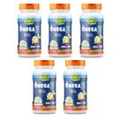Kit 5 Ômega 3 Kids 5x60 cápsulas Rico em Dha e Epa Unilife