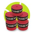 Kit 5 Overgrip Para Raquete Beach Tennis Tênis Grips Vermelho