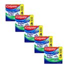 Kit 5 Pack Creme Dental Anticárie com Flúor e Cálcio Colgate Tripla Ação 90g 4un Cada