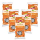 Kit 5 Pacote Esponja Louças Delicadas Laranja SCOTCH Brite
