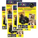 Kit 5 Pacotes Papel Fotografico High A4 180g Off Paper 50fls