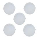 Kit 5 Painéis Plafon de Embutir Modaza Polipropileno Redondo 18W, Branco 6500K Kit 5 Painéis Plafon de Embutir Modaza Polipropileno Redondo 18W, Branco 6500K