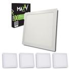 Kit 5 Painéis Plafon Led Embutir Quadrado 18w Frio (6500K) Kit 5 Painéis Plafon Led Embutir Quadrado 18w Frio (6500K)