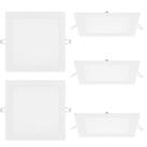 Kit 5 Painel De Led Quadrado Embutir 12w Bivolt Taschibra 6500k Frio Kit 5 Painel De Led Quadrado Embutir 12w Bivolt Taschibra 6500k Frio