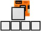 Kit 5 Painel LED 24 W 4000k Quadrado Embutir Preto Foxlux Kit 5 Painel LED 24 W 4000k Quadrado Embutir Preto Foxlux