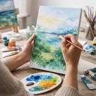 KIT 5 Painel Para Pintura 20x30 Tela Artística Profissional Alta Qualidade Pronto Para Uso Ideal Para Tinta Acrílica Óleo Hobby e Profissional