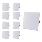 Kit 5 Painel Plafon 18w Led Borda Infinita Embutir 6500k Branco Frio Startec