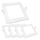 Kit 5 Painel Plafon Embutir Quadrado Led Bivolt Branco Frio 24w Elgin