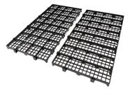 Kit 5 Palete Estrado Plástico Preto 25x50cm Plástico Modular