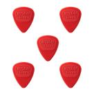 Kit 5 Palheta Nylon Midi 0,53mm Vermelha 443R.53 Dunlop