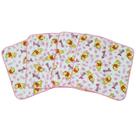 Kit 5 Pano De Boca Ursinho Pooh 33x33cm Com Crochê