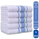 Kit 5 Pano de Prato Super Luxo Atoalhado Premium Gourmet Beka - Azul Claro Kit 5 Pano de Prato Super Luxo Atoalhado Premium Gourmet Beka - Azul Claro