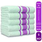 Kit 5 Pano de Prato Super Luxo Atoalhado Premium Gourmet Beka - Roxo