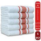 Kit 5 Pano de Prato Super Luxo Atoalhado Premium Gourmet Beka - Vermelho Kit 5 Pano de Prato Super Luxo Atoalhado Premium Gourmet Beka - Vermelho