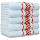 Kit 5 Pano De Prato Super Luxo Atoalhado Premium Gourmet Beka - Vermelho Kit 5 Pano De Prato Super Luxo Atoalhado Premium Gourmet Beka - Vermelho