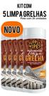 Kit 5 Pano Lenço Toalhas Umedecidas Limpa Grelha Fogão Air Fryer