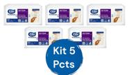 Kit 5 Papel Folha Quadrupla Interfolhado Elite