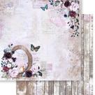Kit 5 Papel Scrapbook Dupla Face Carta Antiga Florida Sd-1253 30,5x30,5cm Litoarte