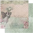 Kit 5 Papel Scrapbook Dupla Face Fada,arabesco,flor Sd-1050 30,5x30,5cm Litoarte